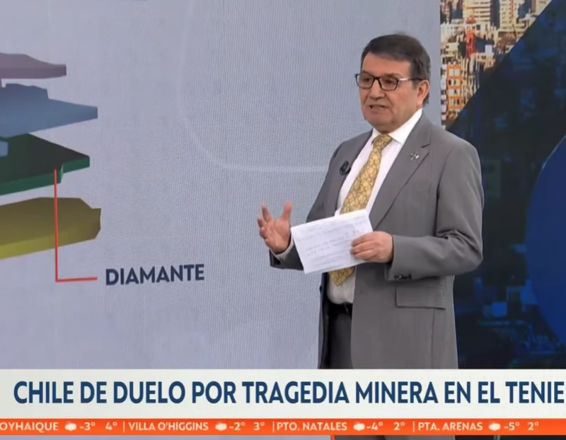 Manuel Viera analiza el reciente accidente en la mina El Teniente en entrevista para Teletrece AM
